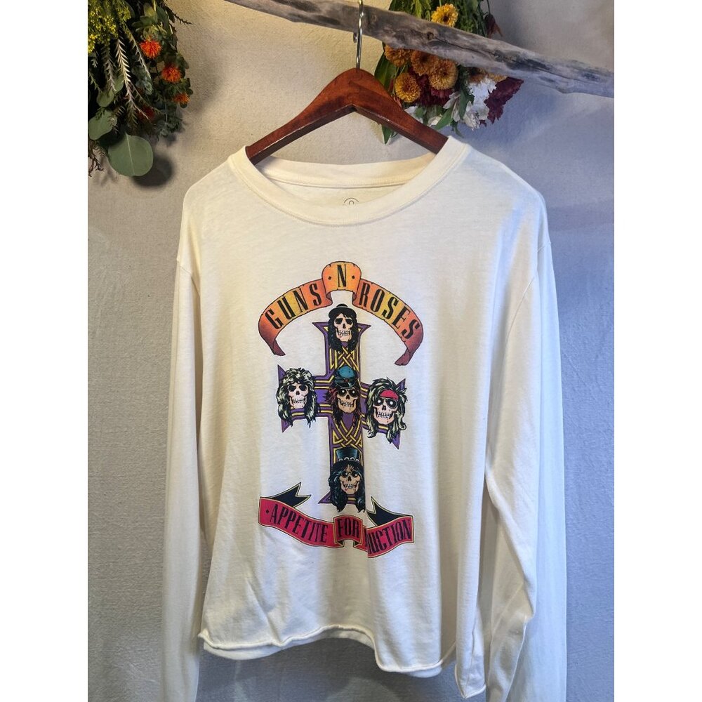 Licensed Guns N’ Roses Long Sleeve Graphic Tee – “Appetite for Destruction” – Cr - Picture 3 of 5